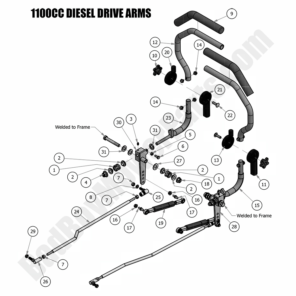 2018 Diesel - 1100cc Drive Arms